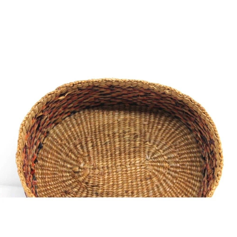 Sweetgrass Handmade Basket Small oval w/lid, 7.5